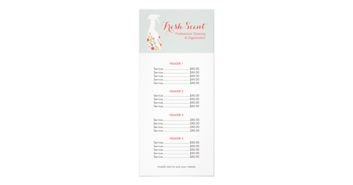 housekeeping services price list