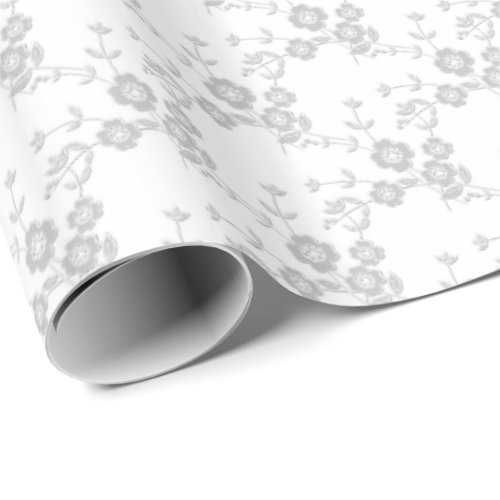 Floral Spray Style 1 Bridal White_GIFT WRAP PAPER