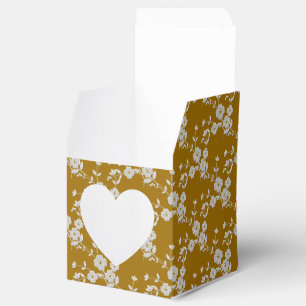 Floral Spray Style 1-Gold-White 2-FAVOR BOXES sqh