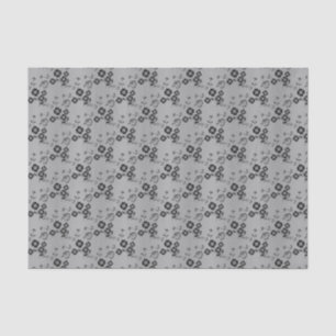 Floral Spray Style 1, Silver-TISSUE WRAPPING PAPER
