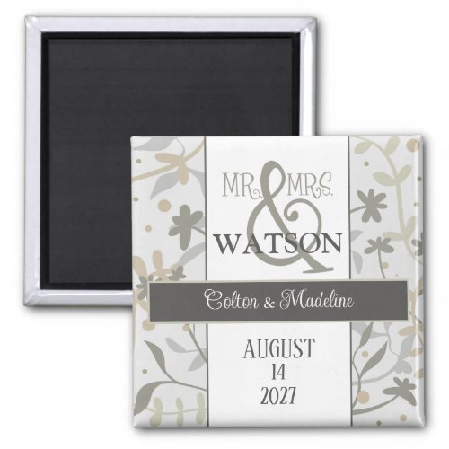 Floral Sprigs Simple Modern Elegant Inspirivity Magnet