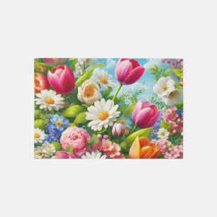 Floral/spring artwork  rug