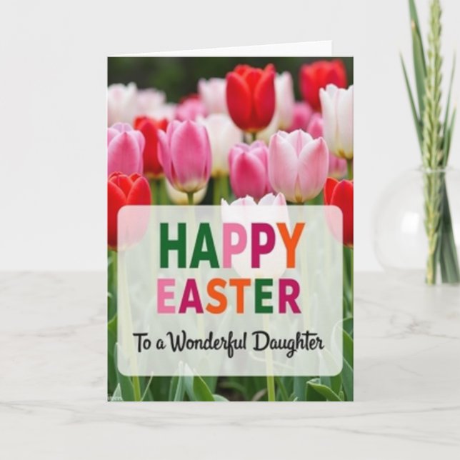 Floral Spring Blooms Greeting Card (Front)