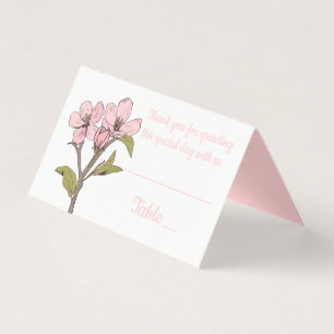 Floral Spring Cherry Blossom Pink Wedding Party