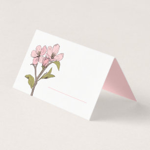 Floral Spring Cherry Blossom Pink Wedding Party