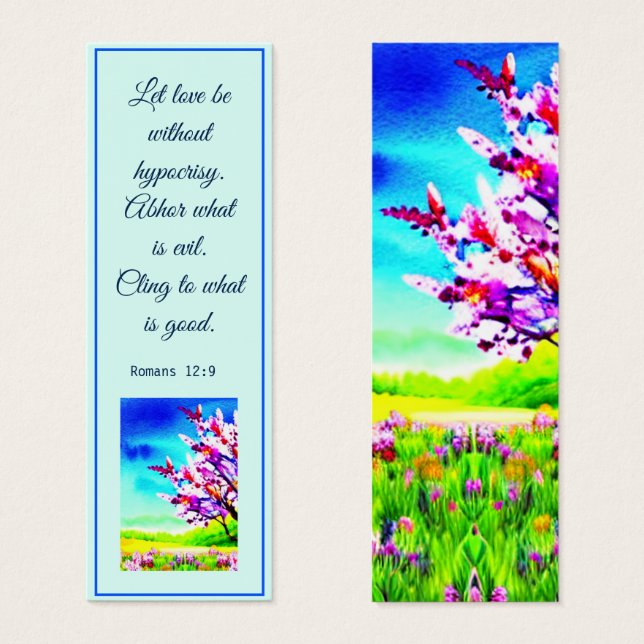 Floral Spring Colorful Elegant Bible Verse (Front & Back)