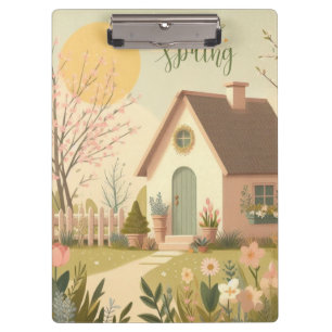 Floral/spring cottage clipboard