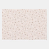 Floral Spring Daffodil | Brown and Purple Wrapping Paper Sheets (Front 3)