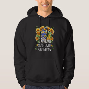 Floral Spring Gnome Shows Love & Heart Sunflower G Hoodie