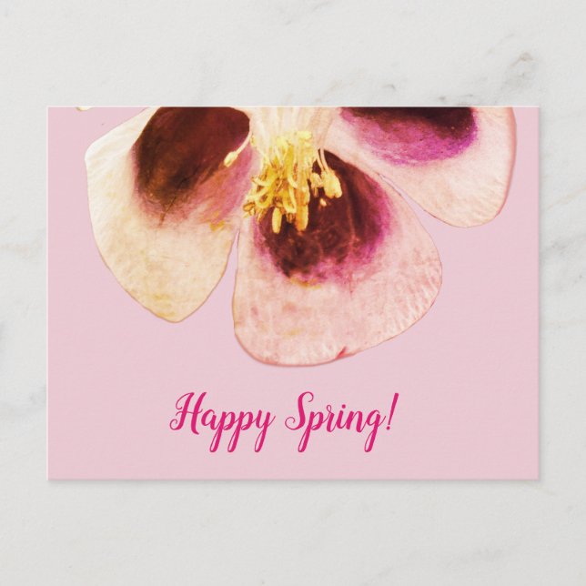 Floral Spring Greeting Card (Front)