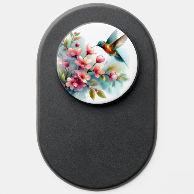 Floral/spring hummingbird artwork  PopSocket (Popsocket)