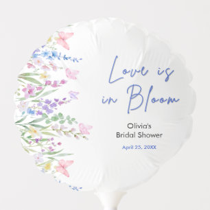 Floral Spring Love is in Bloom Bridal Shower  Balloon