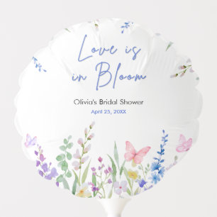 Floral Spring Love is in Bloom Bridal Shower  Balloon