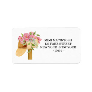 Floral Spring Mailbox Address Labels