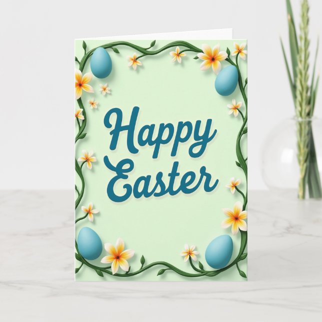 Floral Spring Message Card (Front)