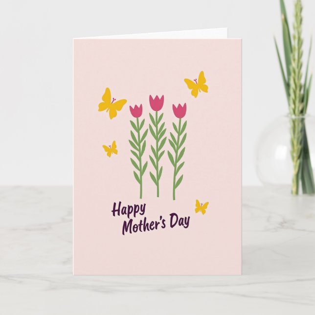 Floral Spring Mothers Day Card (Front)