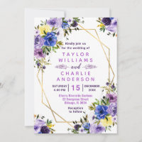 Yellow Spring Flowers Wedding Invitation Stickers, Zazzle