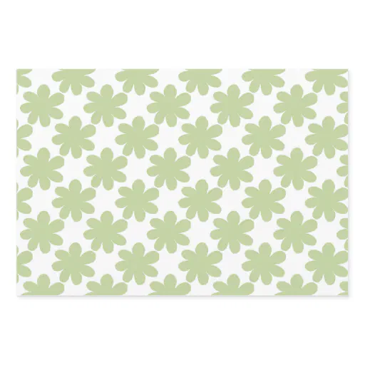 Floral Spring red star Wrapping Paper Sheets