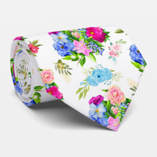 Floral Spring Rose Flowers   Neck Tie