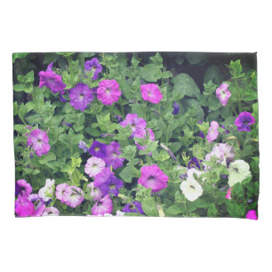 Floral Spring Summer Decor Petunia Flowers Cute Pillow Case