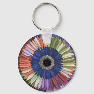 Floral Spring Watercolor Artistic Floral Pattern Keychain