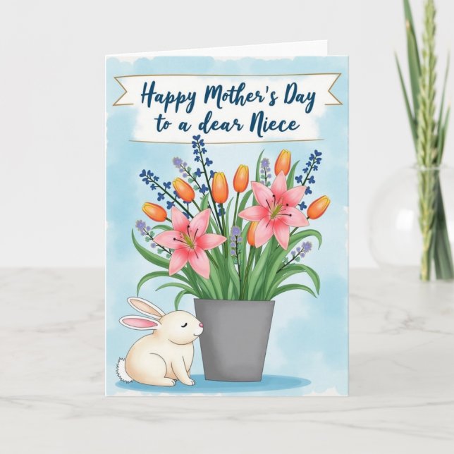 Floral Springtime Blooms Card (Front)