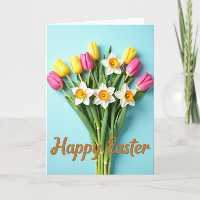 Floral Springtime Celebration Card (Front)