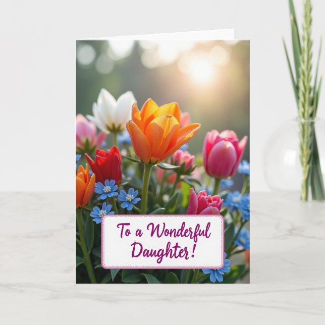 Floral Springtime Mothers Day Card (Front)