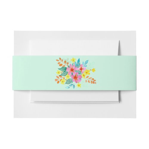 Floral Spritz Invitation Belly Band