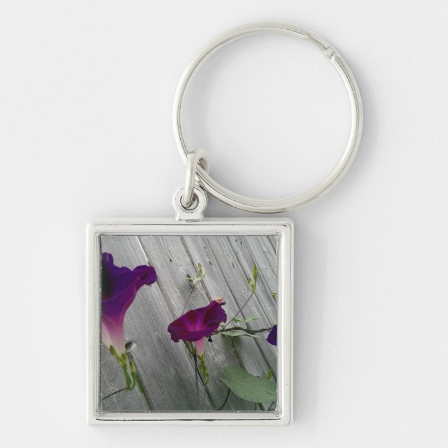 Floral Square Key Chain (Front)