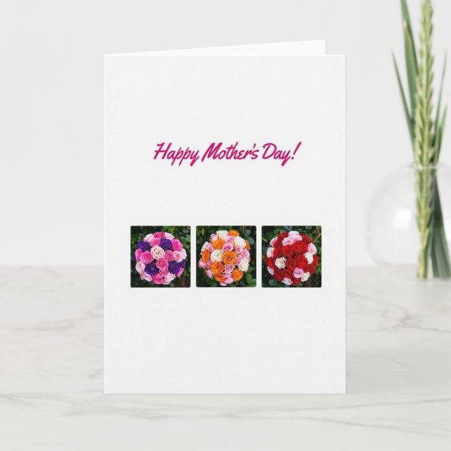 Floral Square Mother Day Card (Front)