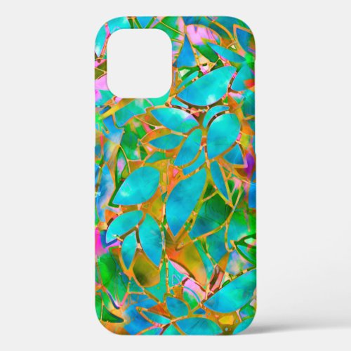 Floral Stained Glass iPhone 12 Case