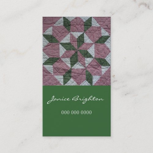 Floral Star Business Card Template