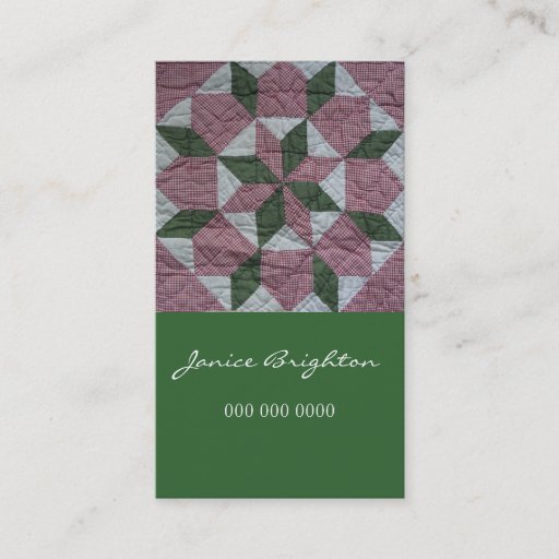 Customizable Floral Star Business Card Template