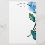Floral Stationary Stationery at Zazzle