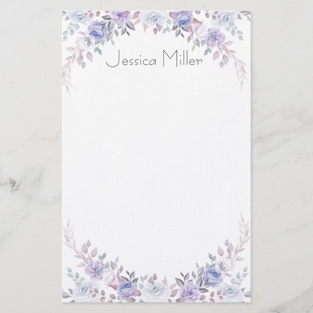Floral Stationery (Front)