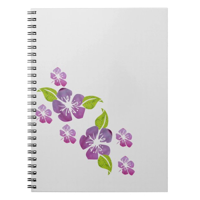 Floral stationery notebook (Front)