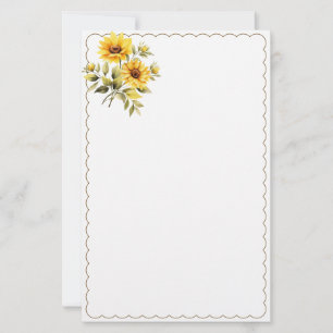 Floral Stationery Paper