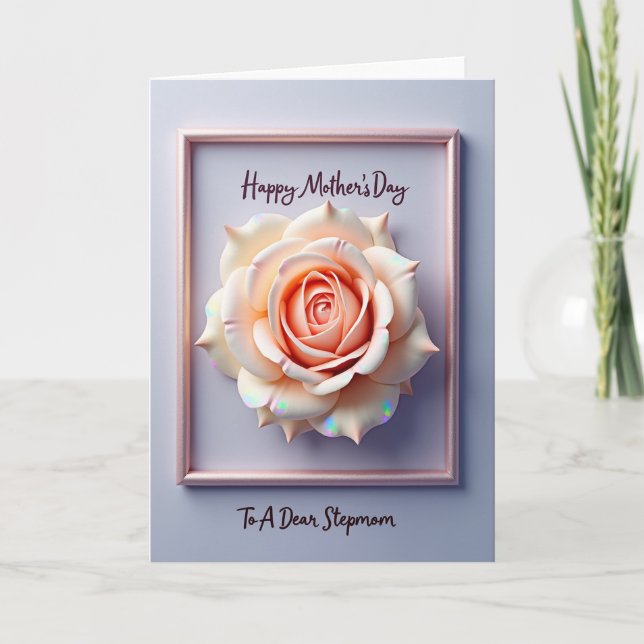 Floral Stepmom Day Card (Front)