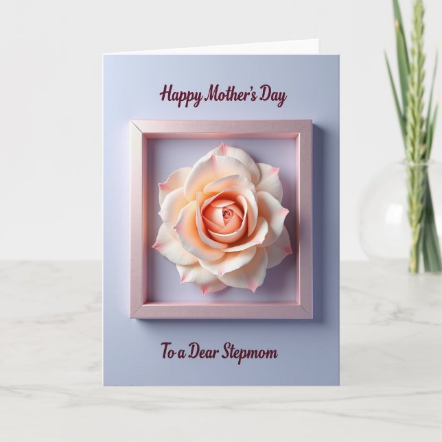 Floral Stepmoms Day Card (Front)