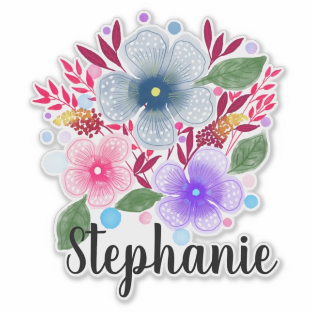 Floral Sticker (Front)