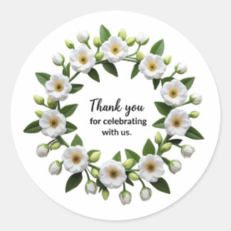 Floral Stickers Thank You