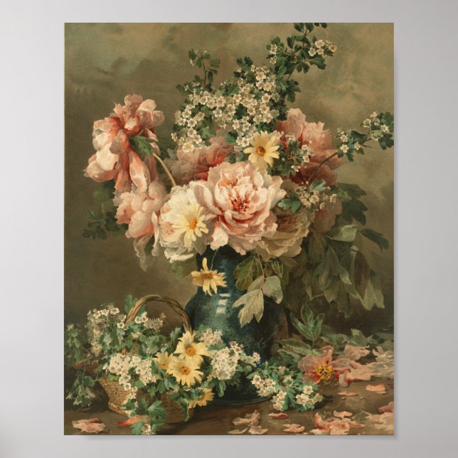Floral Still Life Fine Art Poster Print (Front)