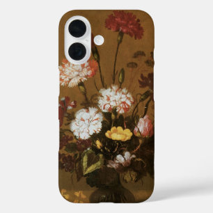 Floral Still Life Flowers in Vase, Vintage Baroque iPhone 16 Case