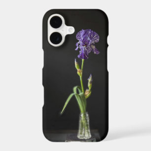 Floral Still Life Iris Flower with Book iPhone 17 Case