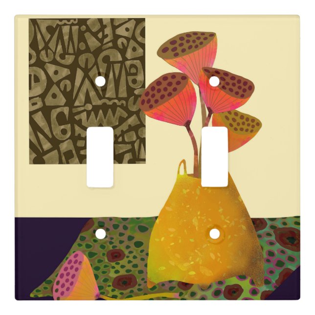 Floral Still Life Light Switch Cover (Front)