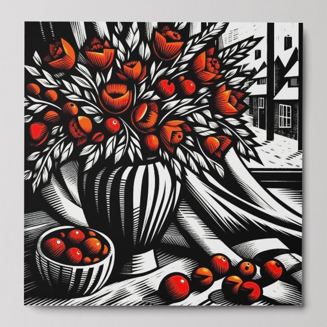 Floral Still Life Peel And Stick Photo Tile (Front Set)