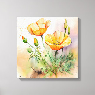 Floral Stretched Canvas Print