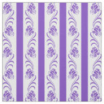 Floral stripes pattern fabric