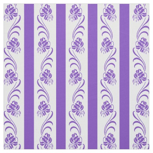 Floral stripes pattern fabric